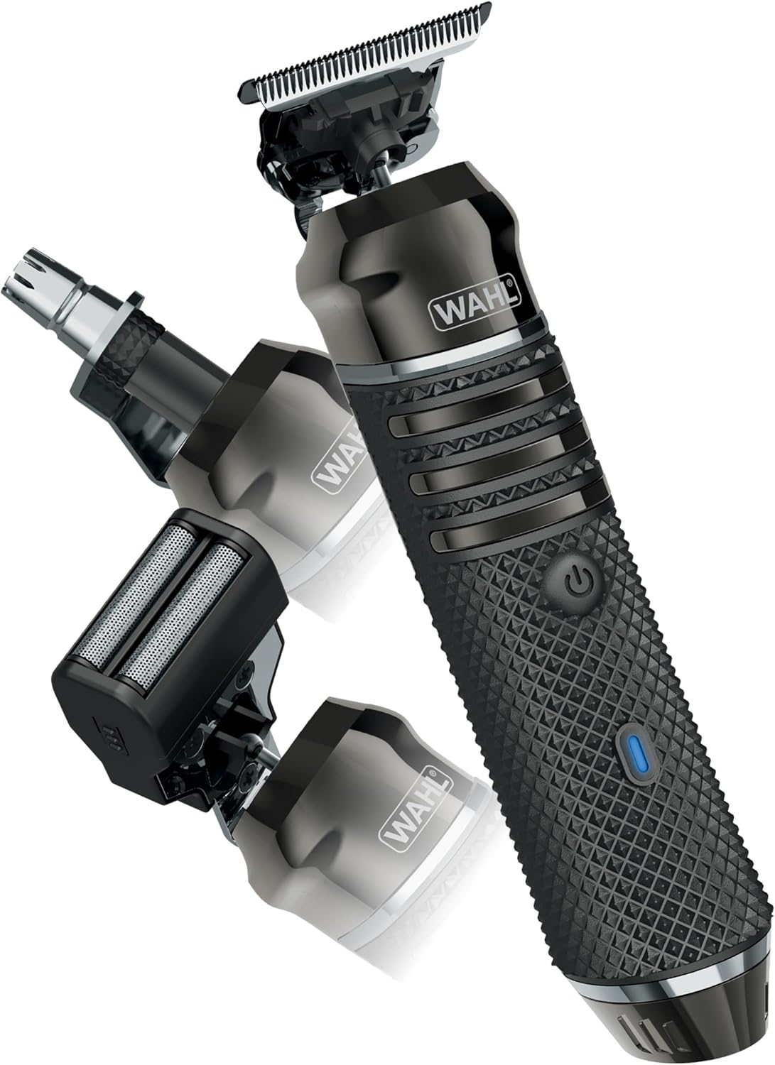 Barttrimmer kabellos Lithium-Ion Pro Series austauschbare Köpfe abwaschbar Metall Schneidsatz präzise Haarschneider