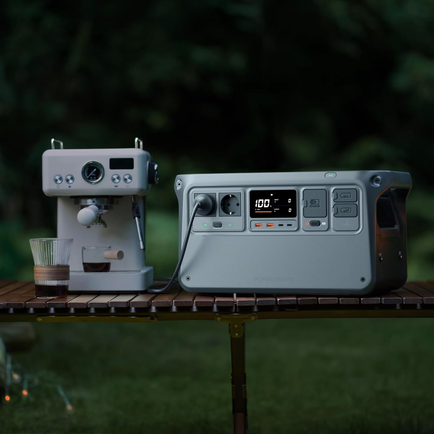 Tragbare Powerstation 1024Wh 2600W LiFePO4 Akku Solar Generator Schnellladung 37 Minuten 80 Prozent für Camping Haushalt Notstrom Wohnmobil