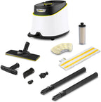 Dampfreiniger SC 3 Deluxe 1.513-430.0 mit 3,5 bar Dampfdruck 1900 W 1 l Tank EasyFix Bodenreinigungsset Düsen und Mikrofaserbezug