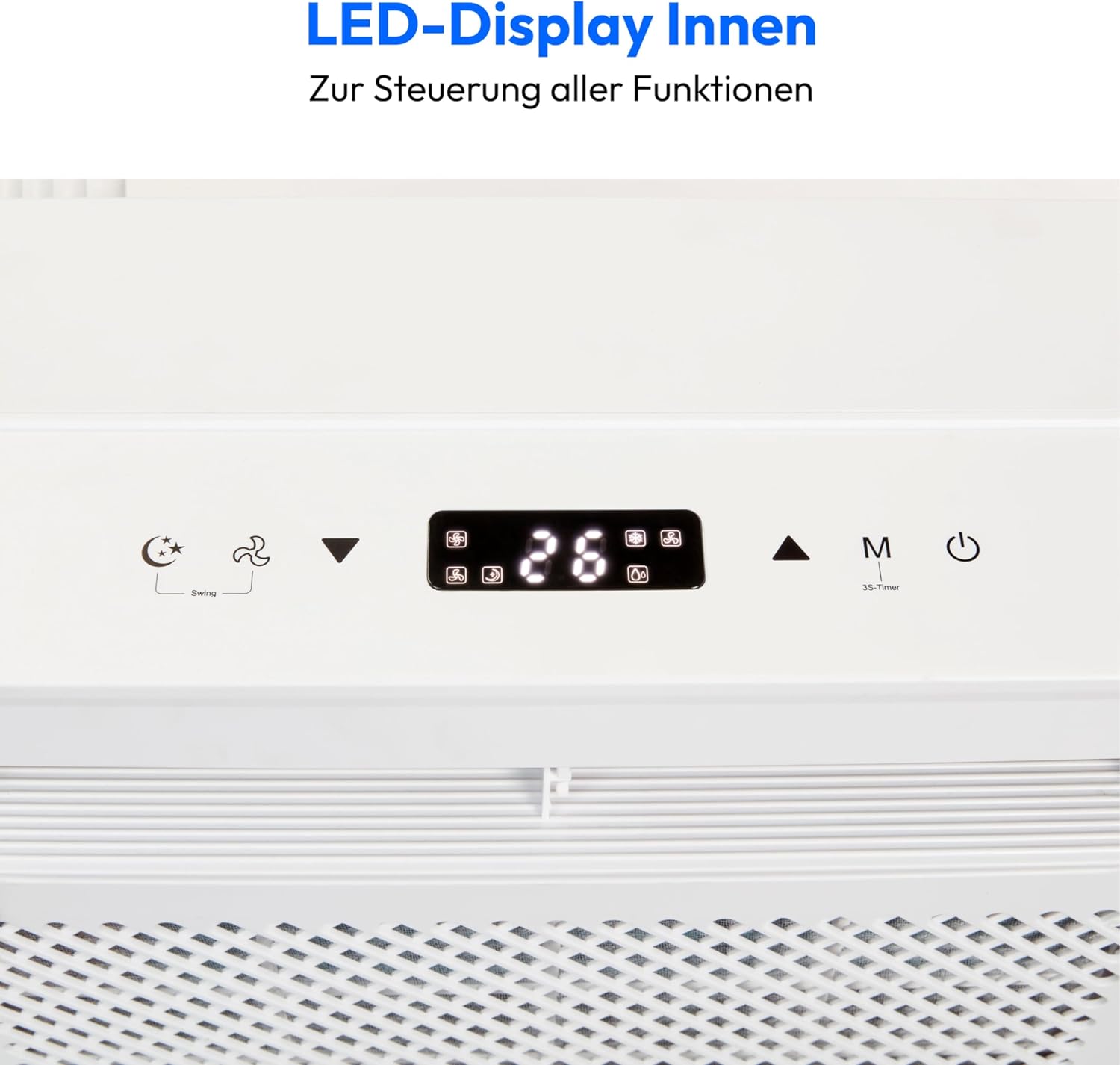 Split Klimaanlage Kühlen Entfeuchten Ventilieren P502 MD37735 5000 BTU für Wohnwagen Wohnmobil mit Montagekit
