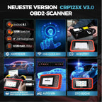 OBD2 Diagnosegerät CRP123X V3.0 4-System Diagnose Scanner EPB DPF Öl SAS BMS VIN 5 Zoll Android 7 1996-2026