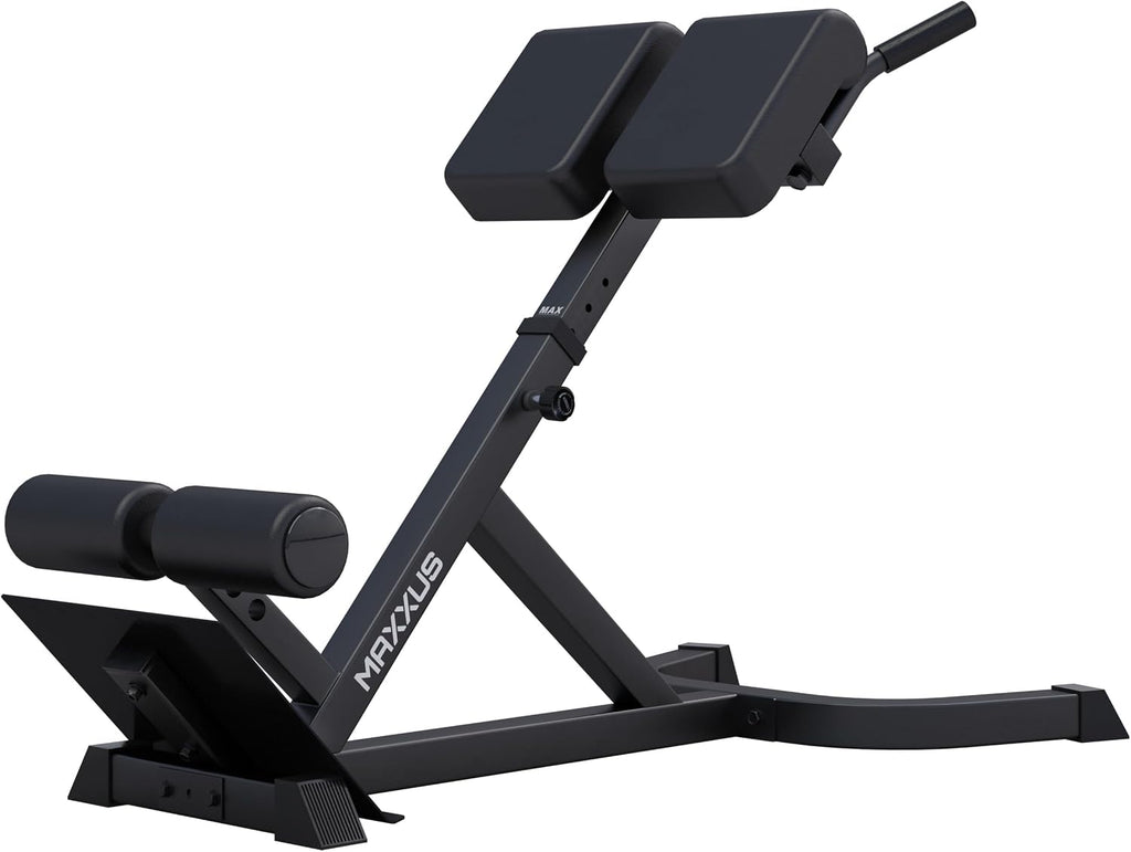 Rückentrainer Hyperextension 600079-00019-0001 verstellbar bis 150 kg mit Beinfixierung und Haltegriffen