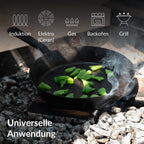 Gusseisenpfanne 28 cm Induktion für alle Herdarten fein geschliffen ohne Beschichtung Made in Germany Cast Iron Pan