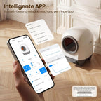 Selbstreinigende Katzentoilette 90L mit App Steuerung Sicherheitssensor Geruchsentfernung automatisches Katzenklo mit Matte