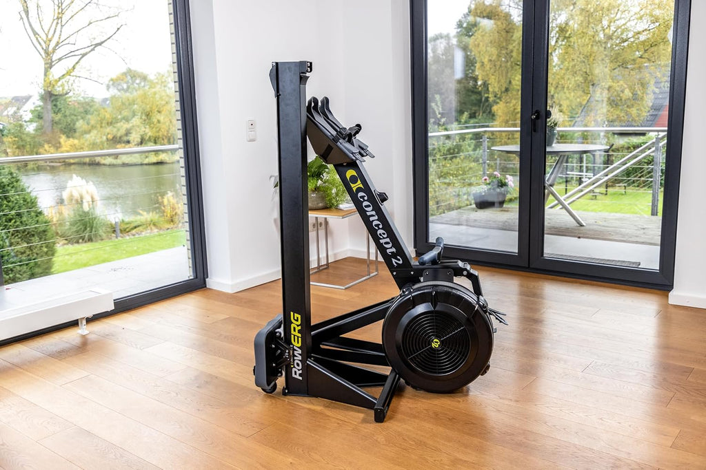 Rudergerät RowErg Modell D mit Luftwiderstand PM5 Monitor Standardbeinen Ganzkörper Trainingsgerät bis 227 kg