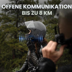 Motorrad Mesh Kommunikationssystem SPIDER-RT1-01 Bluetooth 5.2 Mesh Intercom 8 km Reichweite Group Mesh bis 24 Fahrer kabellos