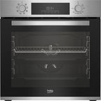 Einbau-Backofen BBIM12300X 60 cm mit 72 Liter Volumen Dampfreinigung 8 Heizarten Edelstahl Multifunktionsofen