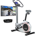Heimtrainer Ergometer Morpheus Magnetbremssystem 12 kg Schwungmasse 32 Stufen 24 Programme Kinomap App kompatibel 150 kg 144x56x103 cm