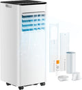 Mobile Klimaanlage 7000 BTU OL-A016FF20N2 Klimagerät mit Abluftschlauch Fenster-Set 4-in-1 24h Timer