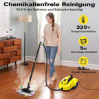 Dampfreiniger SW608-A 2000 W mit 1300 ml Wassertank 5 m Netzkabel Hochtemperatur-Dampfreinigung mit Reinigungszubehör