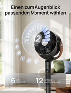 Standventilator Smart Bodenventilator DR-HAF003S mit WLAN RGB LED 150° Oszillation 12 Geschwindigkeiten 2209m³/h Luftstrom