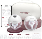 Handsfree Doppel Milchpumpe M5 Smart App Steuerung tragbar 2er Set 3 Modi 9 Stufen wiederaufladbar Grau