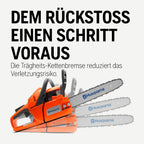 Kettensäge Benzin 120 Mark II 38,2 cc 14 Zoll Schiene H37 Kette X-Torq Motor 1,4 kW 4,85 kg