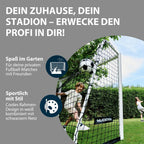 Fußballtor Outdoor Trainingstor Garten wetterfest standfest engmaschiges Netz 120 180 240 300 cm