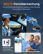 Dashcam A810 Lite Front und Rückkamera 4K 2160P mit 1080P Heckkamera 64GB Karte WLAN HDR Nachtsicht G-Sensor