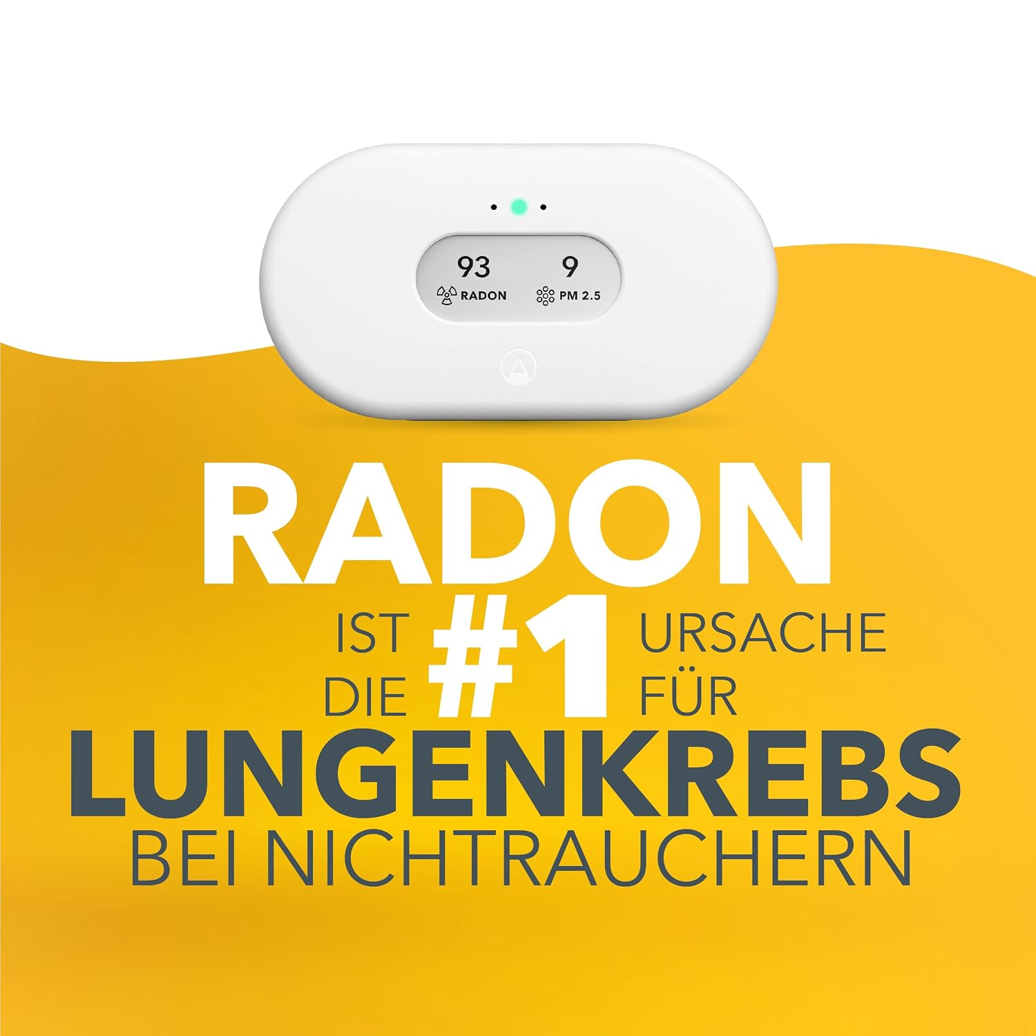 Luftqualitätsmessgerät View Plus Radon Feinstaub CO2 VOC Temperatur Luftfeuchtigkeit Luftdruck Smart Home WiFi