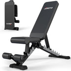 Verstellbare Hantelbank MD60 klappbare Trainingsbank Schrägbank Flachbank mit Stahlrahmen 360 kg Belastbarkeit
