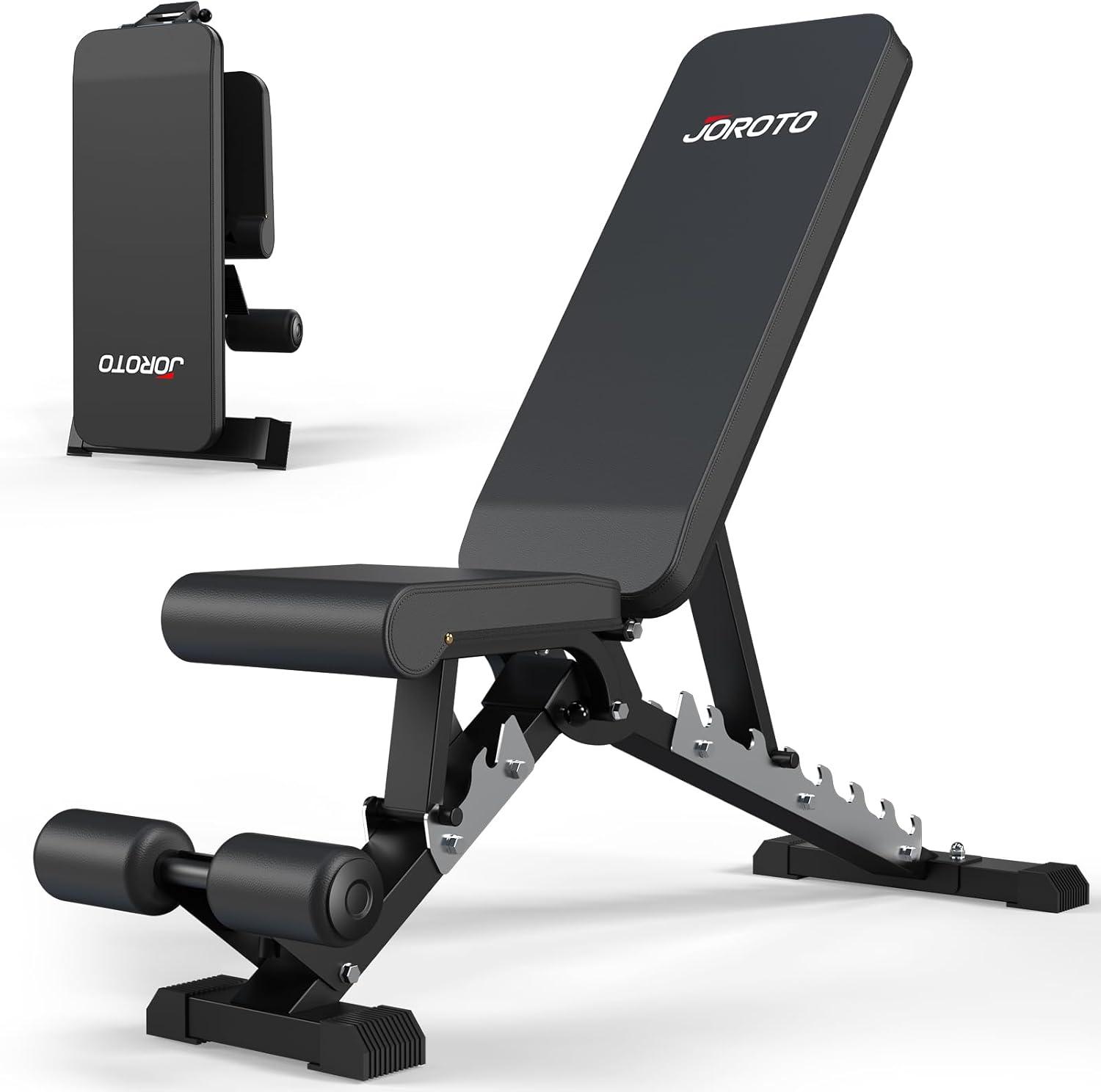 Verstellbare Hantelbank MD60 klappbare Trainingsbank Schrägbank Flachbank mit Stahlrahmen 360 kg Belastbarkeit