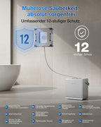Fensterputzroboter W2S OMNI intelligente Randreinigung 6-in-1 Station Dreifachdüse 12-stufiges Schutzsystem