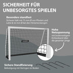 Fußballtor Outdoor Trainingstor Garten wetterfest standfest engmaschiges Netz 120 180 240 300 cm