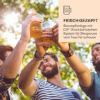 Bierzapfanlage mit Kühlung Skal 5 Liter Fass Zapfsystem integrierter Bierkühler 2-12 °C thermoelektrische Kühlung CO2 Drucksystem
