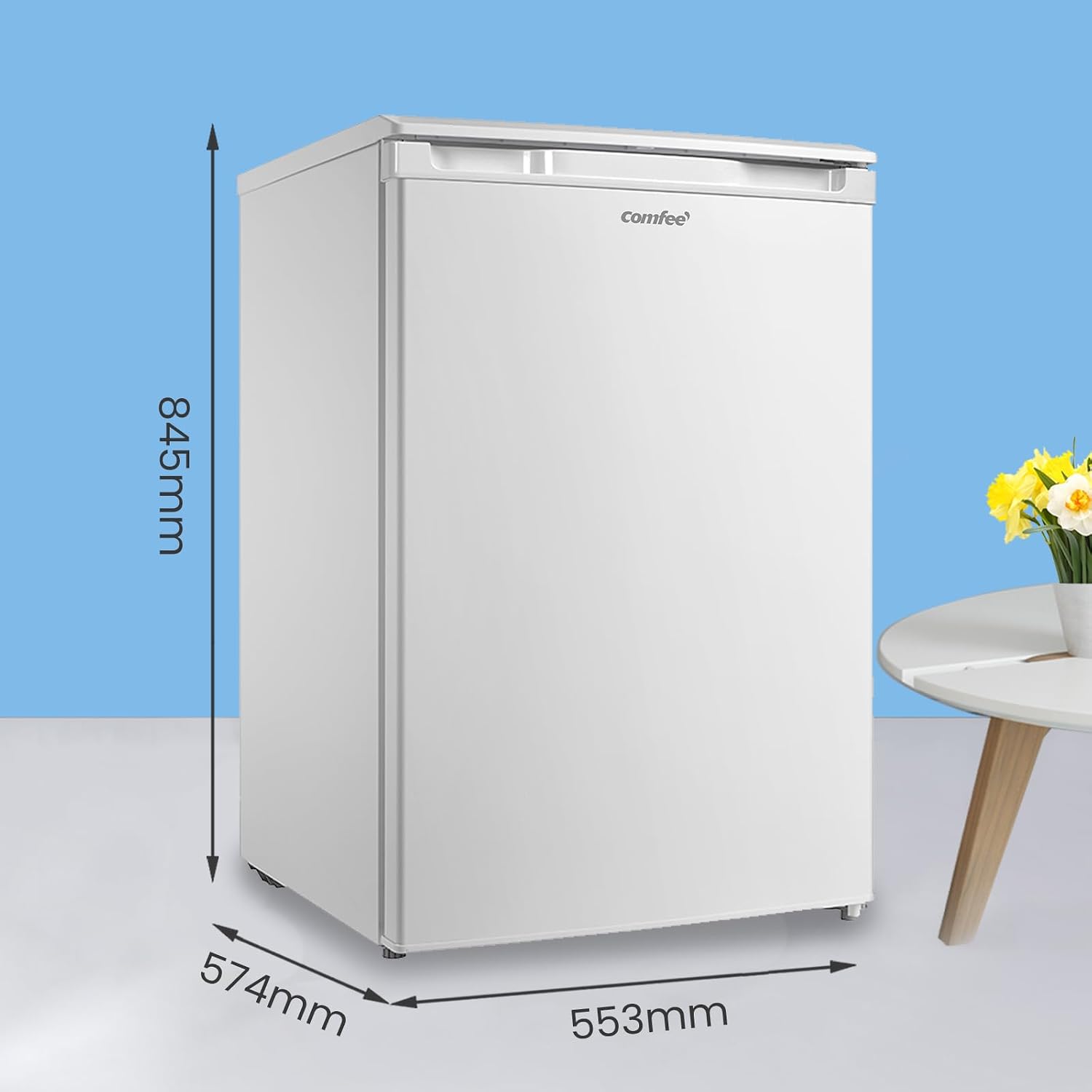 Kühlschrank ohne Gefrierfach RCD133WH3(E) 131 L Inverter-Kompressor mit Obst- und Gemüsefach 84,5 cm