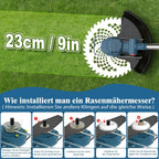Akku Rasentrimmer HY-13 21V mit bürstenlosem Motor 23 cm Schnittbreite 5 Schneidaufsätze 2 x 4,0Ah Akku Unkrautbürste