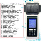 Pool Wasseranalysegerät 2.0 Set 27 Parameter WiFi Bluetooth App Pool Spa Whirlpool Messgerät inkl Koffer Wasserstandsausgleicher