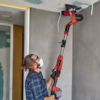 Trockenbauschleifer TE-DW 225 X 750 W Wand- und Deckenschleifer 225 mm Schleifteller 165 cm Teleskopstiel mit Koffer