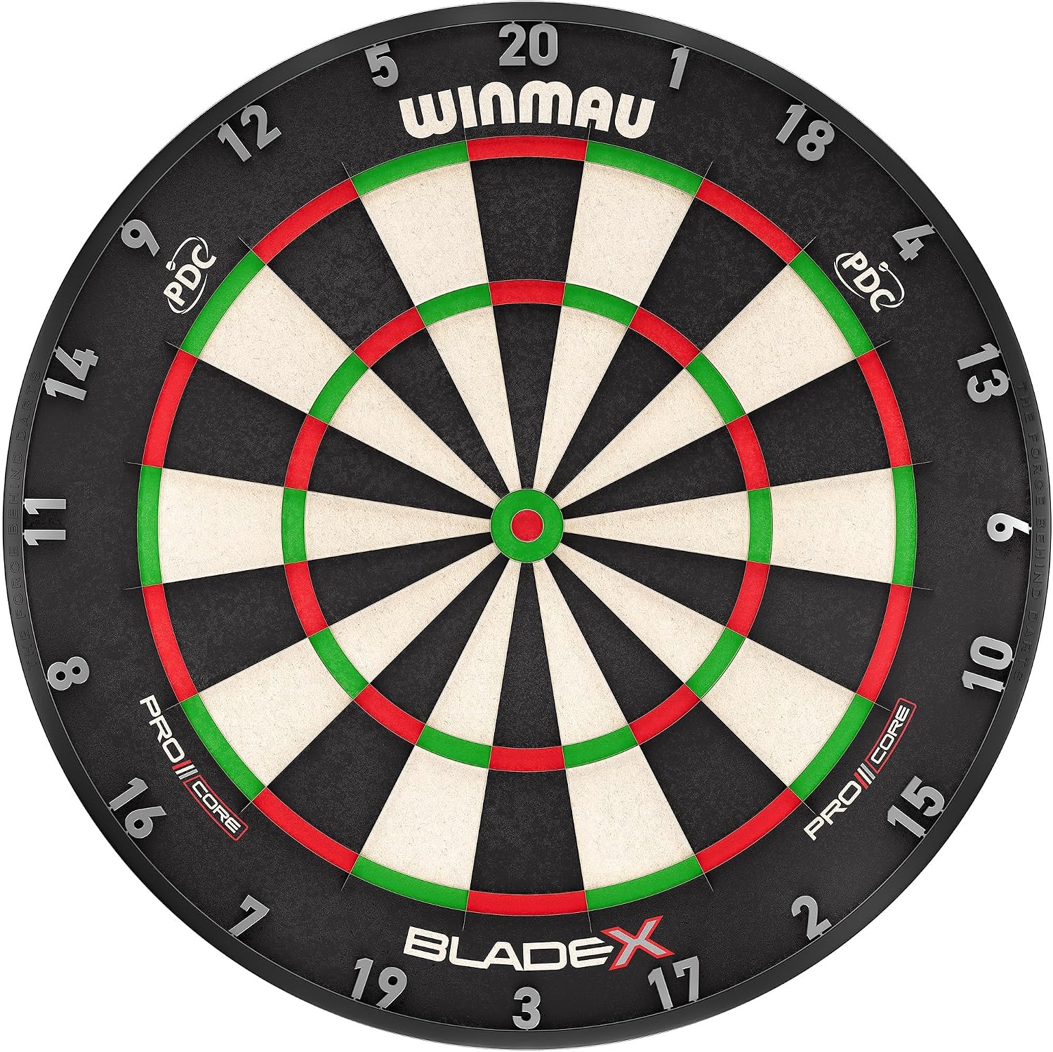 Steeldart Dartscheibe Blade X 3061 Sisal Board mit Dual Core Technologie ultradünnem Drahtsystem und Dart Zubehör