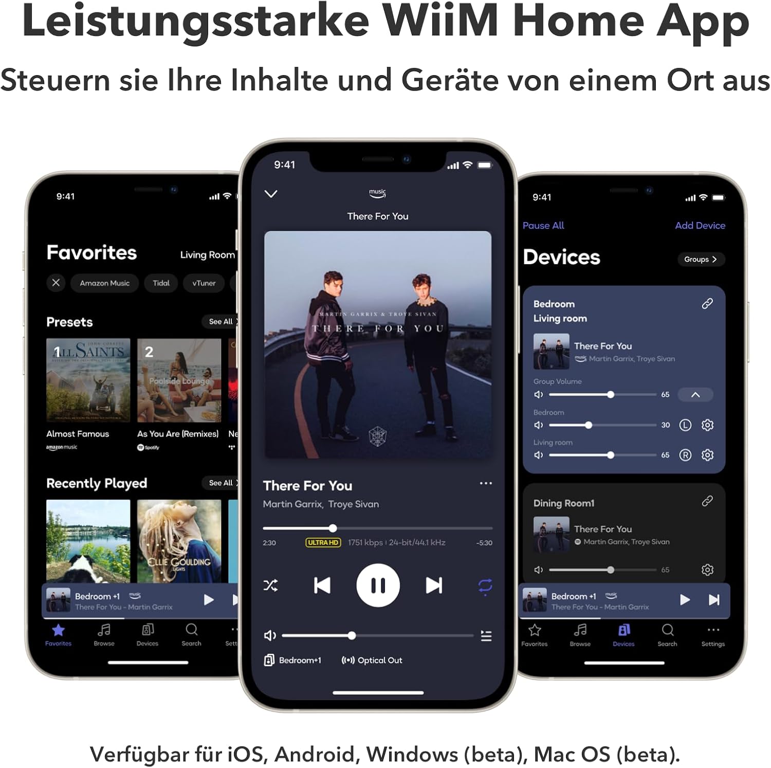 AirPlay 2 und Chromecast Audio Receiver ASR002 WLAN Hi-Res 24 Bit 192 kHz Multiroom Bluetooth Spotify Connect