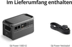 Tragbare Powerstation 1024Wh 2600W LiFePO4 Akku Solar Generator Schnellladung 37 Minuten 80 Prozent für Camping Haushalt Notstrom Wohnmobil