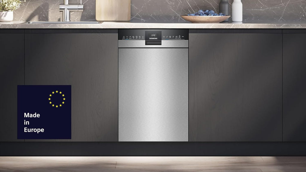 Unterbau Geschirrspüler SR43ES25ME iQ300 45cm 10 Gedecke besonders leise varioSpeed Plus Home Connect
