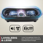 Vibrationsplatte VP250 Ganzkörpertraining mit 200 W 180 Stufen Bluetooth Lautsprecher Fernbedienung und Trainingsbändern