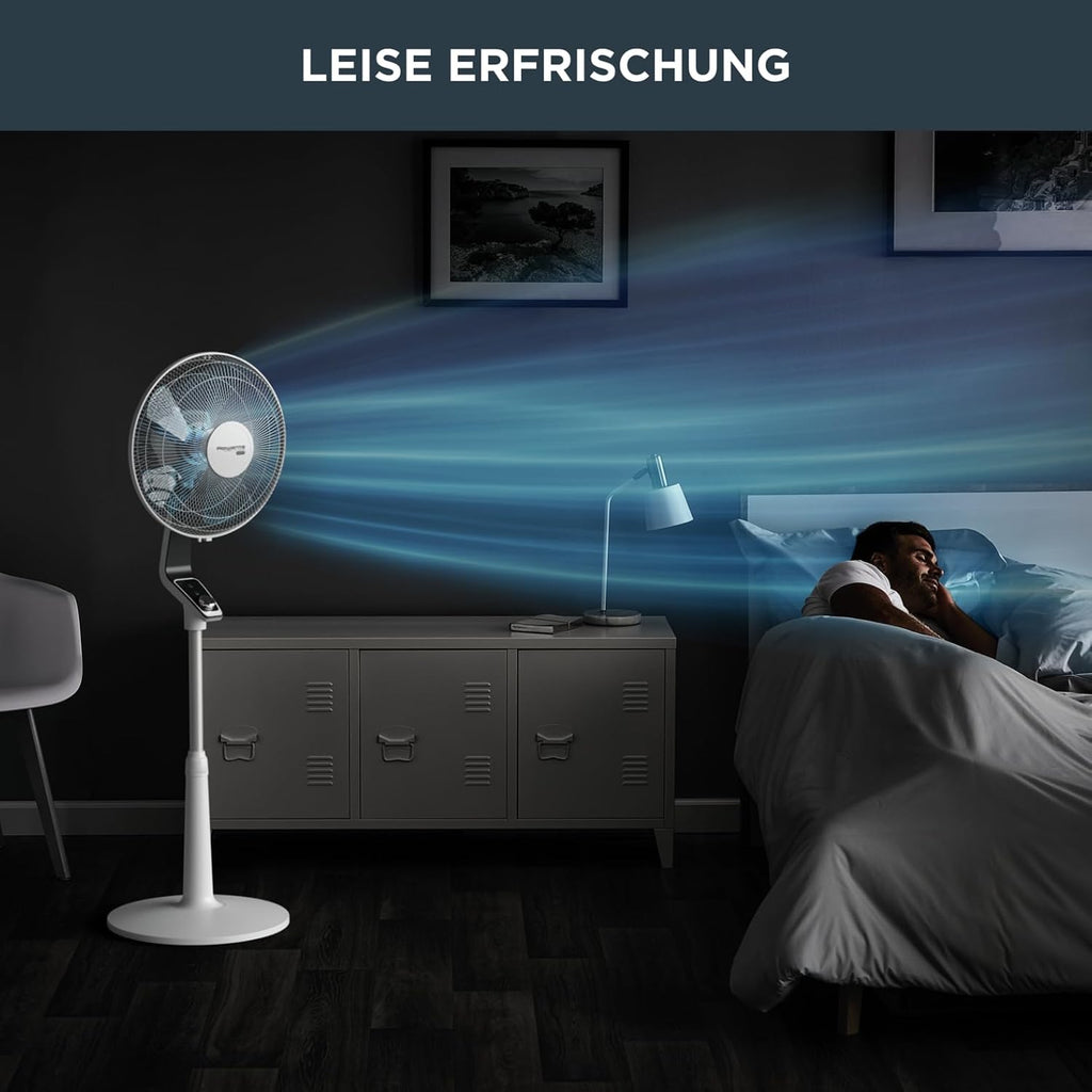 Standventilator VU5640 Turbo Silence Extreme 45 dB 72 m³/min Luftstrom 4 Geschwindigkeiten 120° Oszillation höhenverstellbar