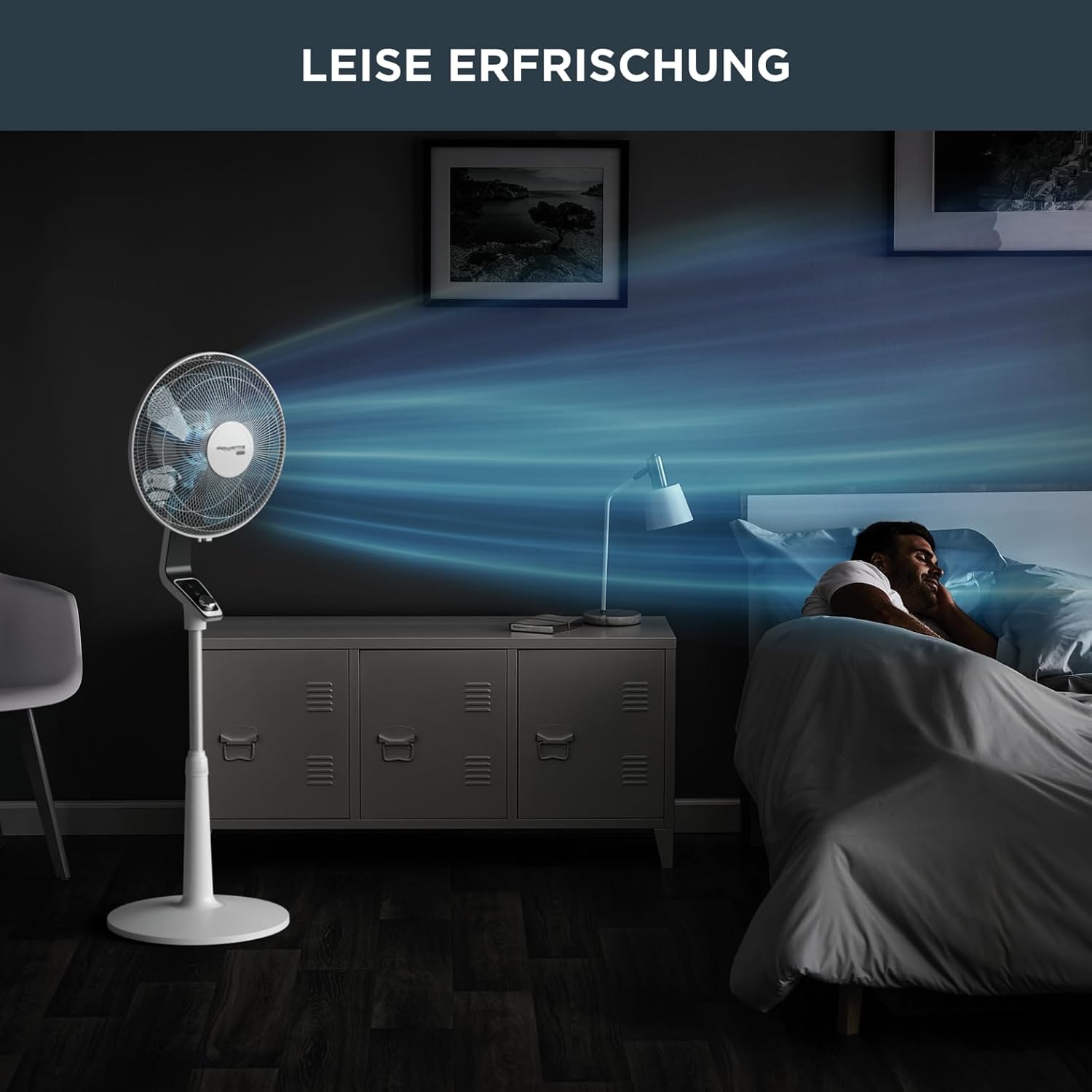 Standventilator VU5640 Turbo Silence Extreme 45 dB 72 m³/min Luftstrom 4 Geschwindigkeiten 120° Oszillation höhenverstellbar