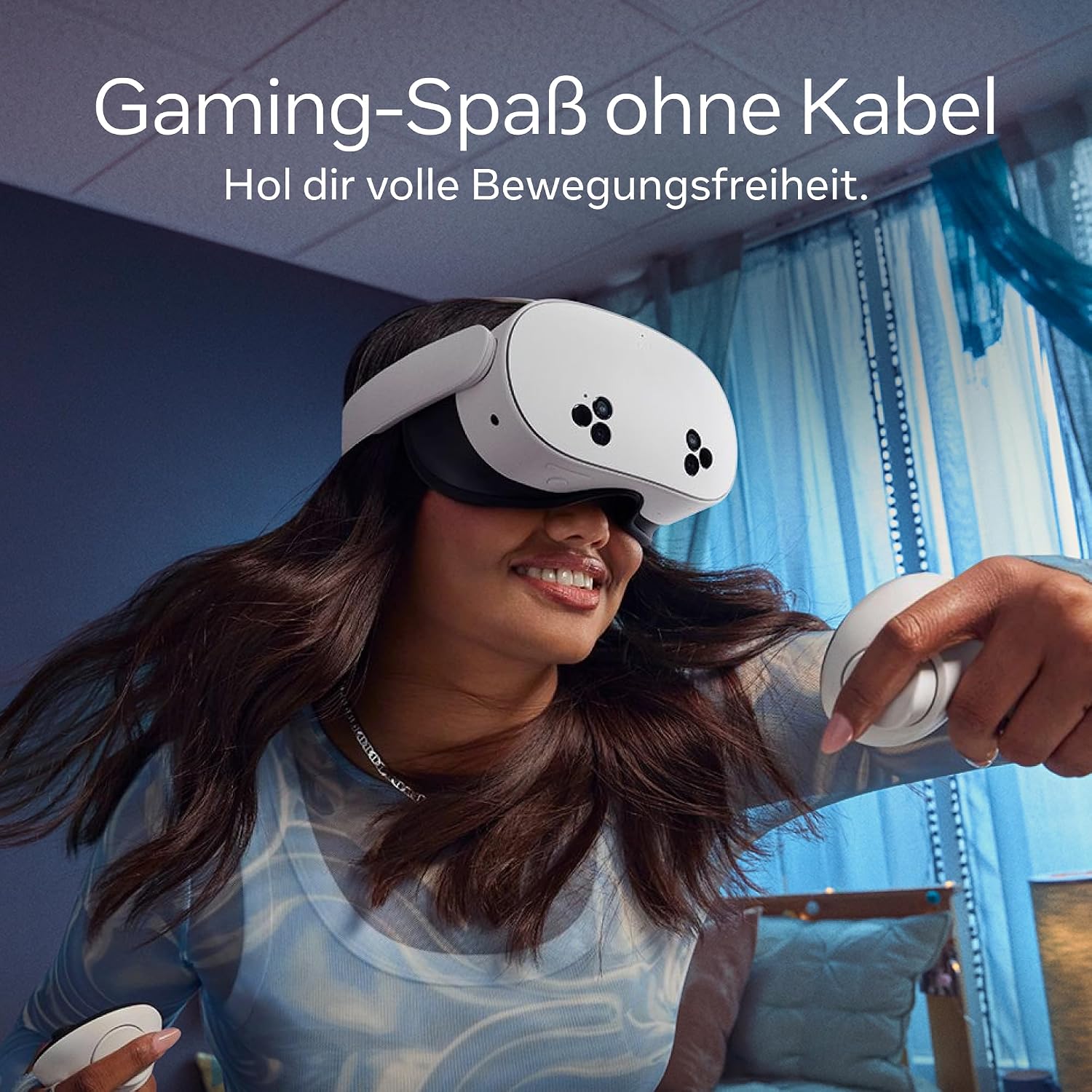 VR Headset Quest 3S 128 GB Kabelloses Mixed Reality Headset Snapdragon XR2 Gen 2 Gorilla Tag Monkenaut Bundle