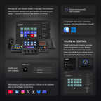 Streaming Controller Stream Deck XL 10GAT9901 mit 32 LCD Makrotasten USB-C für OBS Twitch YouTube Mac und PC