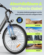E Bike 26 Zoll UcityS 250W 7 Gang 55 Miles PAS Reichweite City Elektrofahrrad Urban