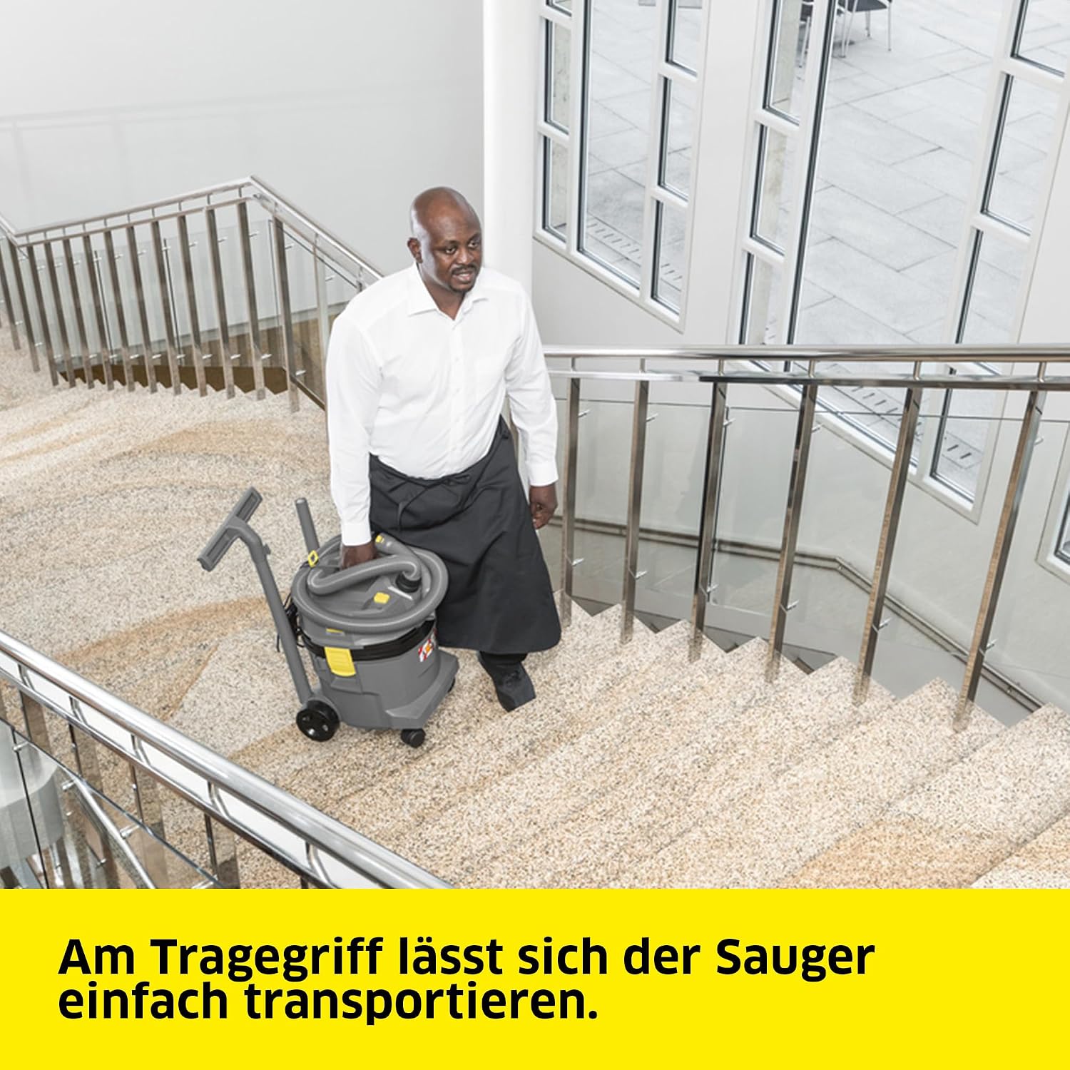 Nass Trockensauger NT 22/1 Ap L 1300W 22L Behälter PES Patronenfilter mit Saugschlauch Boden und Fugendüse