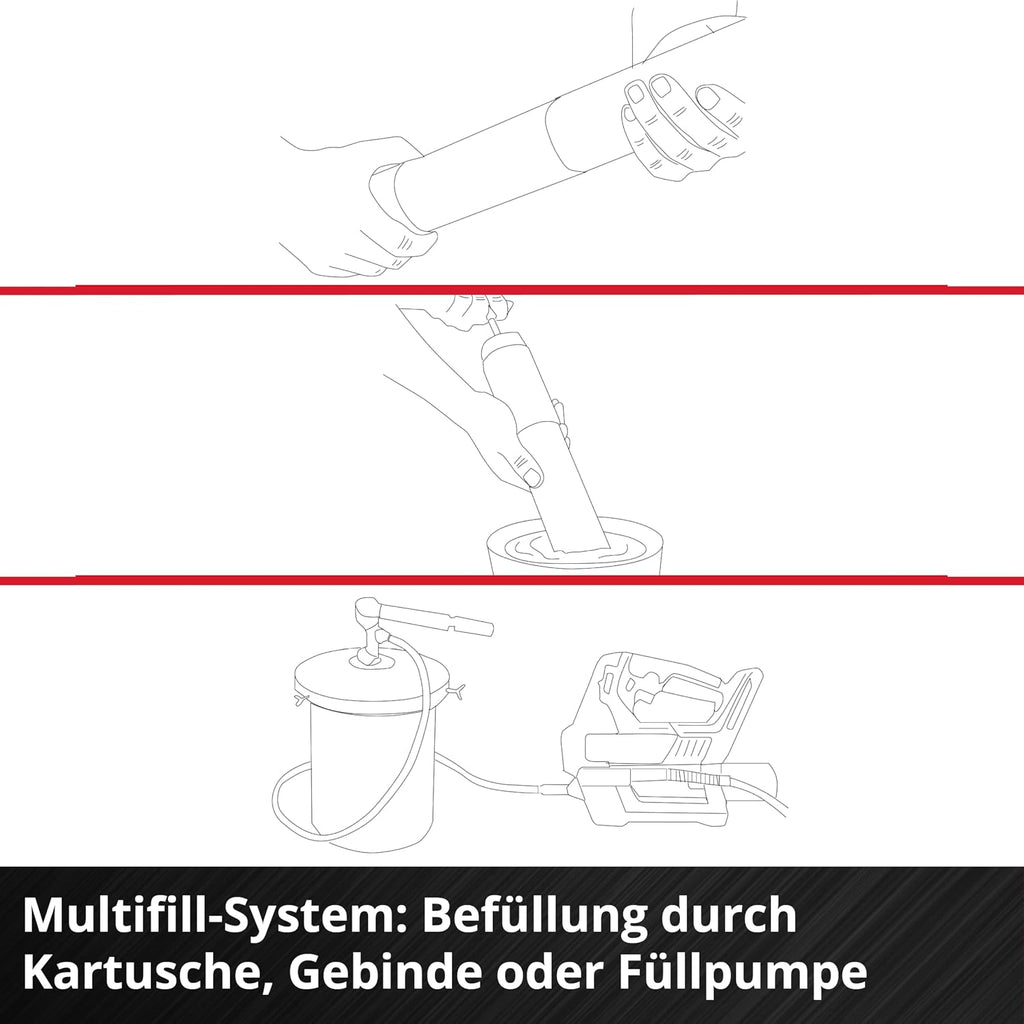 Akku Fettpresse TP-GR 18/690 Li 18V 690 bar 295 ml/min 2-Gang Fettmengenregulierung Power X-Change ohne Akku