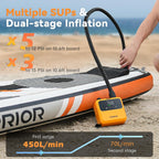 Elektrische SUP Luftpumpe PULSE Pro D23PRO 20 PSI Akku Pumpe mit bürstenlosem Motor für Kajaks Boote Zelte