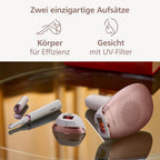 IPL Haarentfernungsgerät 7000 Series BRI921/00 IPL Gerät zur Haarentfernung mit 2 Aufsätzen für Körper und Gesicht für Zuhause