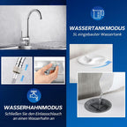 Tischgeschirrspüler AE-TDQR03 Mini Geschirrspüler mit 5L Wassertank 6 Programme Touch Control LED Display 400W