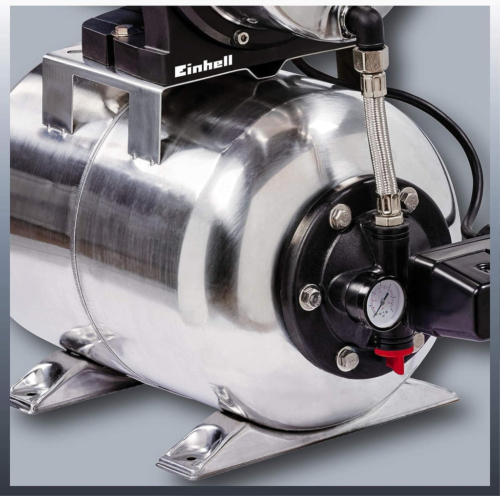 Hauswasserwerk GC-WW 1250 NN 1200 W mit 5000 l/h Fördermenge 5 bar Druck 50 m Förderhöhe 20 l Edelstahldruckkessel