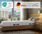 BODYGUARD Anti-Kartell-Matratze 90x200 cm mittelfest und fest 2in1 Liegehärte QXSchaum ergonomische Kaltschaummatratze