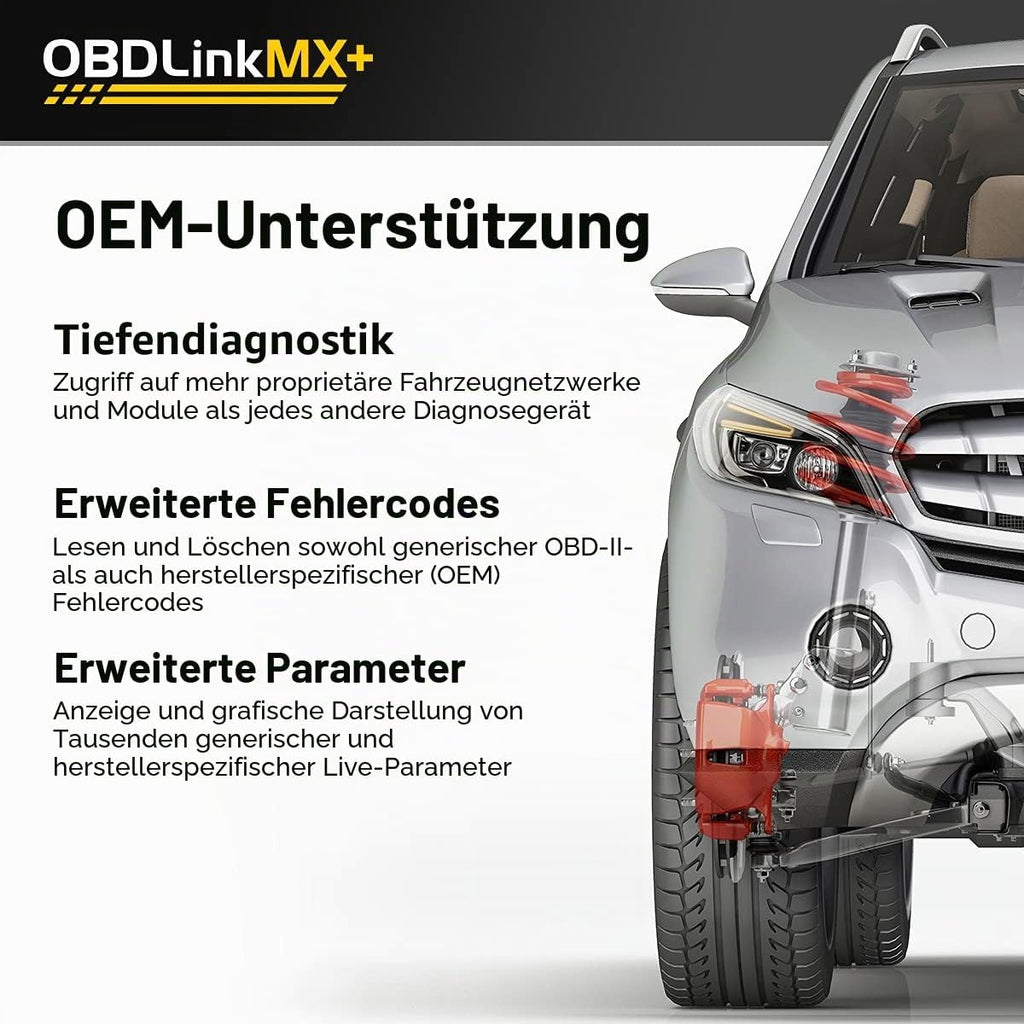 OBD2 Bluetooth Diagnosegerät Fehlercode Ausleser MX+ MX201 iPhone Android Windows Fahrzeugdiagnose Scanner
