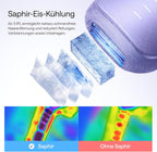 IPL Haarentfernungsgerät Air 3 Deluxe Saphir Kühlung UV Sterilisator Aloe Gel Gesicht Körper für Zuhause