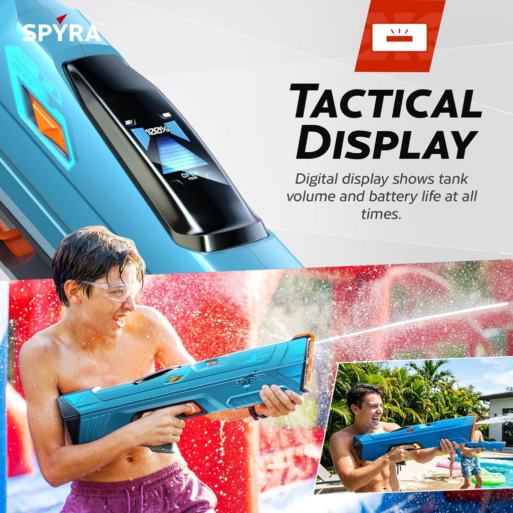 Wasserblaster SP4 mit Auto Nachladen 1,5 Liter Tank Adaptive Blast Modes Smart Display Reichweite bis 15 m