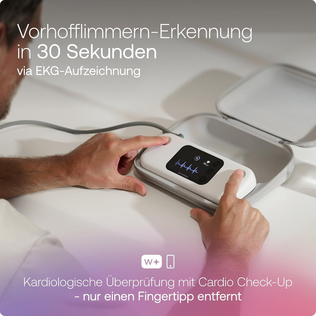 Oberarm Blutdruckmessgerät BPM Vision 2-in-1 Blutdruckmessung und EKG WLAN Bluetooth Synchronisation mit Manschette